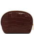 Vera - Croc print leather toiletry case